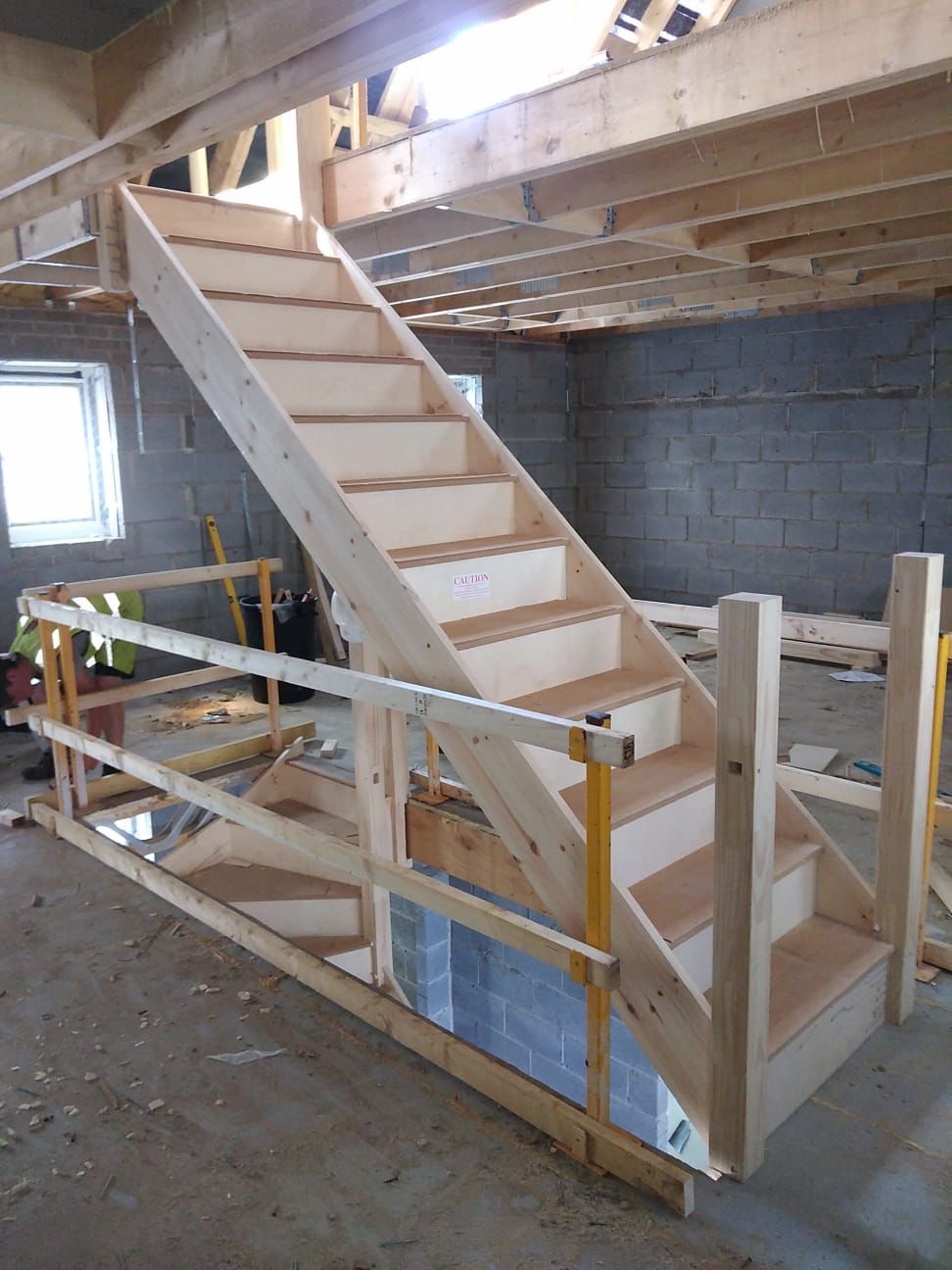 New bespoke timber staircase built and installed inside a London property by Pro House